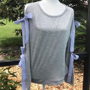 Alison Andrews Cold shoulder tie top